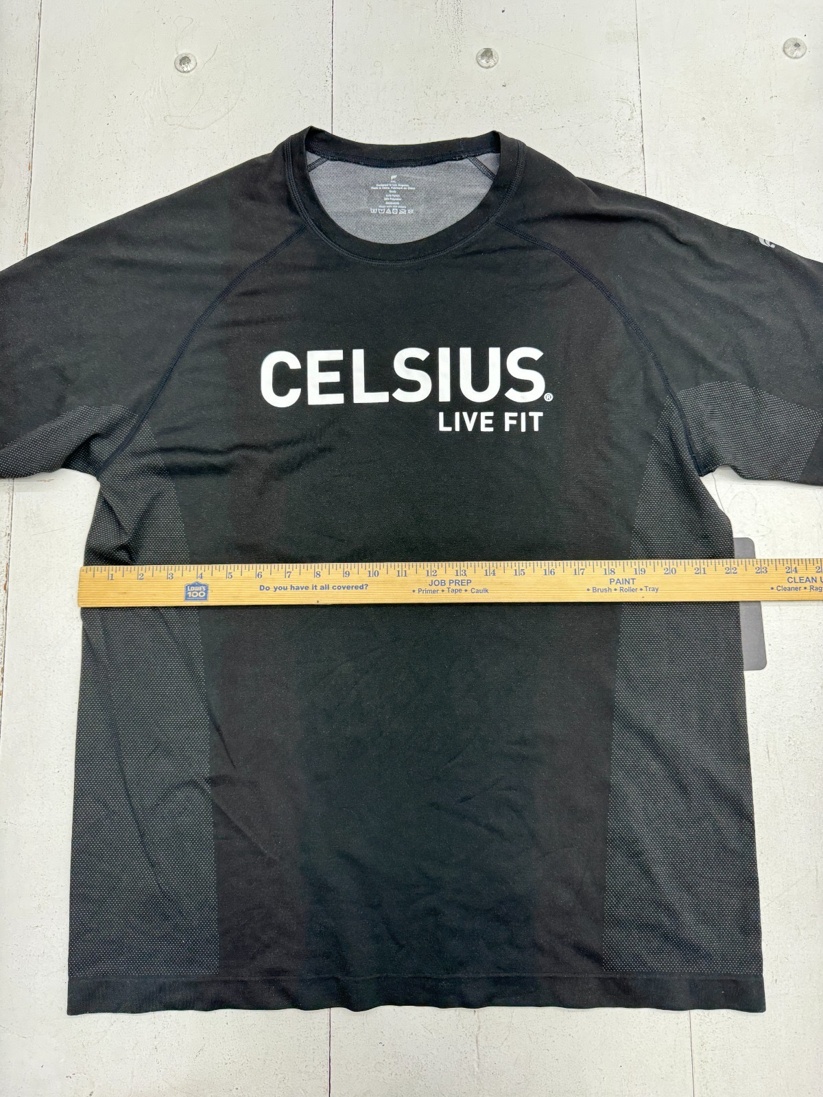 Fabletics Black “Celsius” Training Day Short Sleeve Shirt Mens Size XXL NEW