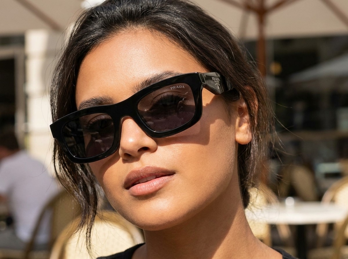 PRADA PR C06S 16K70B Black Dark Grey Women’s 50 mm Sunglasses – Ships Now