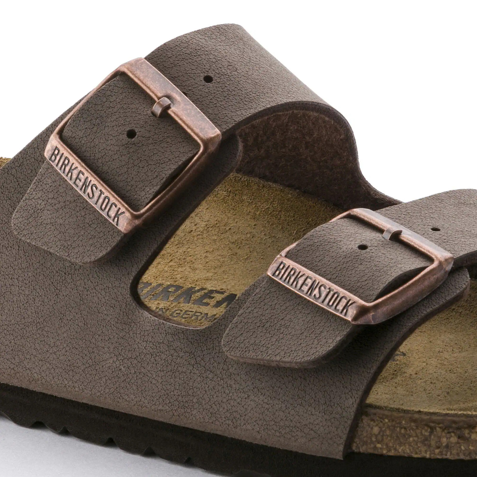 Birkenstock Arizona Mocha Birkibuc Birko-Flor Leather Sandals Select Size 37-45