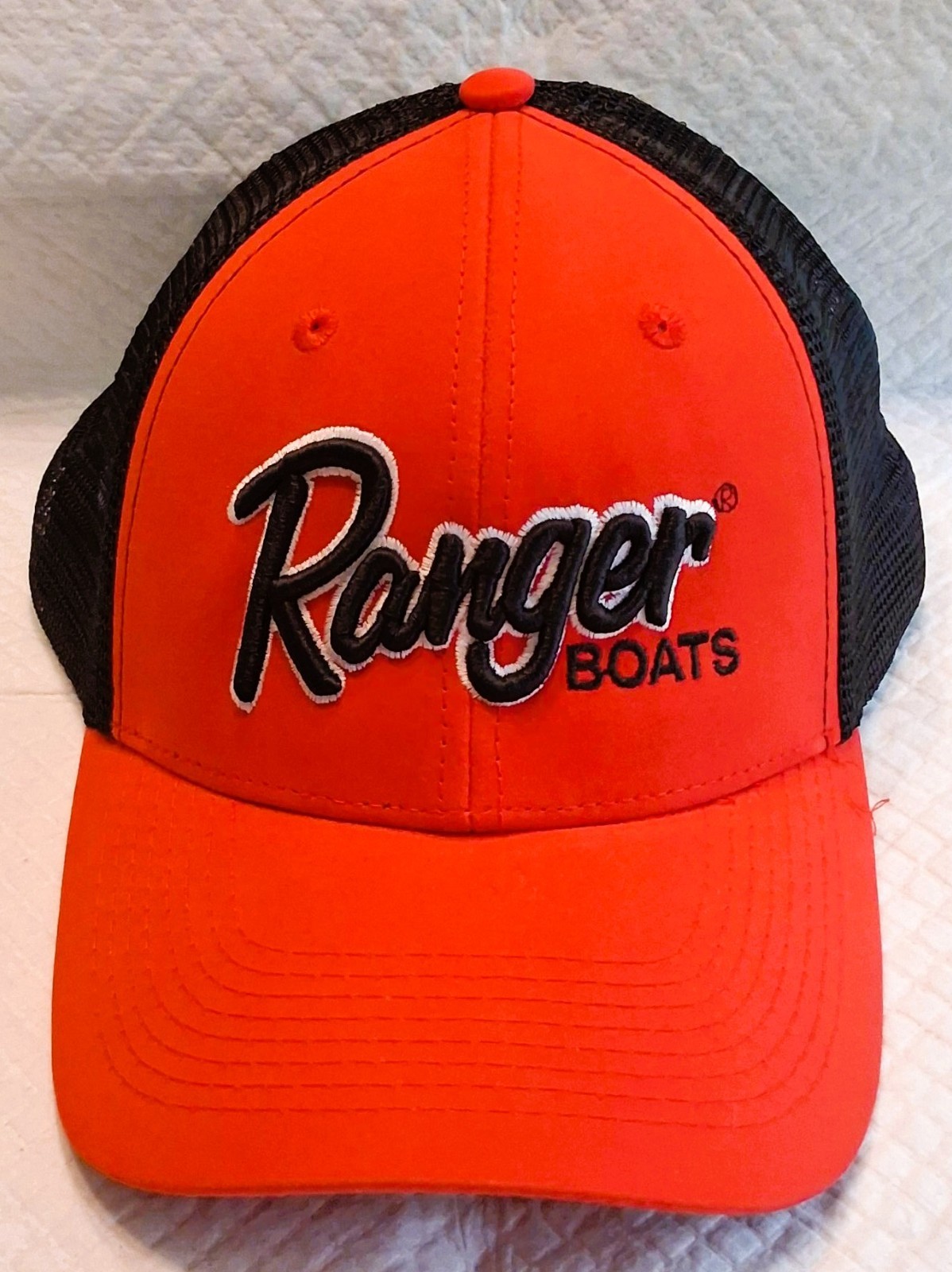 Ranger Boats Summer Hat Red Black White Adjustable – Pre‑Owned Excellent