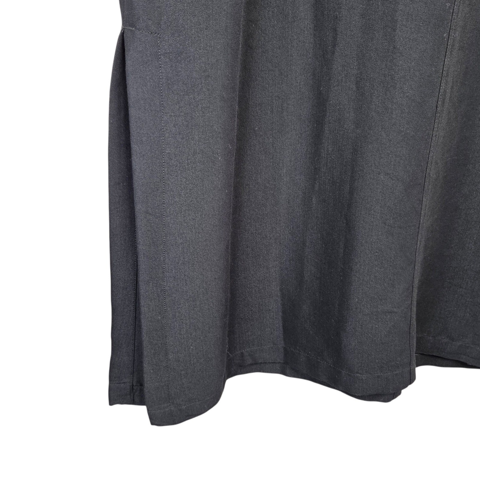 Vintage Womens 90s Black Pinafore Overall Jumper Dress 16W Minimalist
