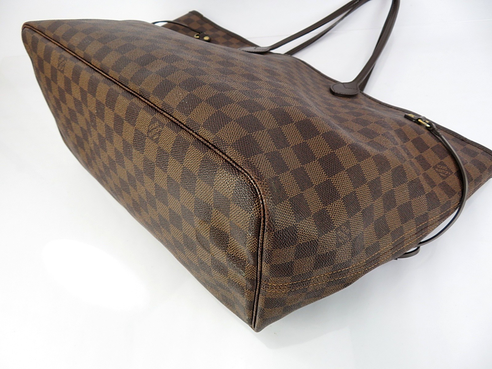 Authentic LOUIS VUITTON Neverfull GM Damie Ebene Tote Bag Purse #63931