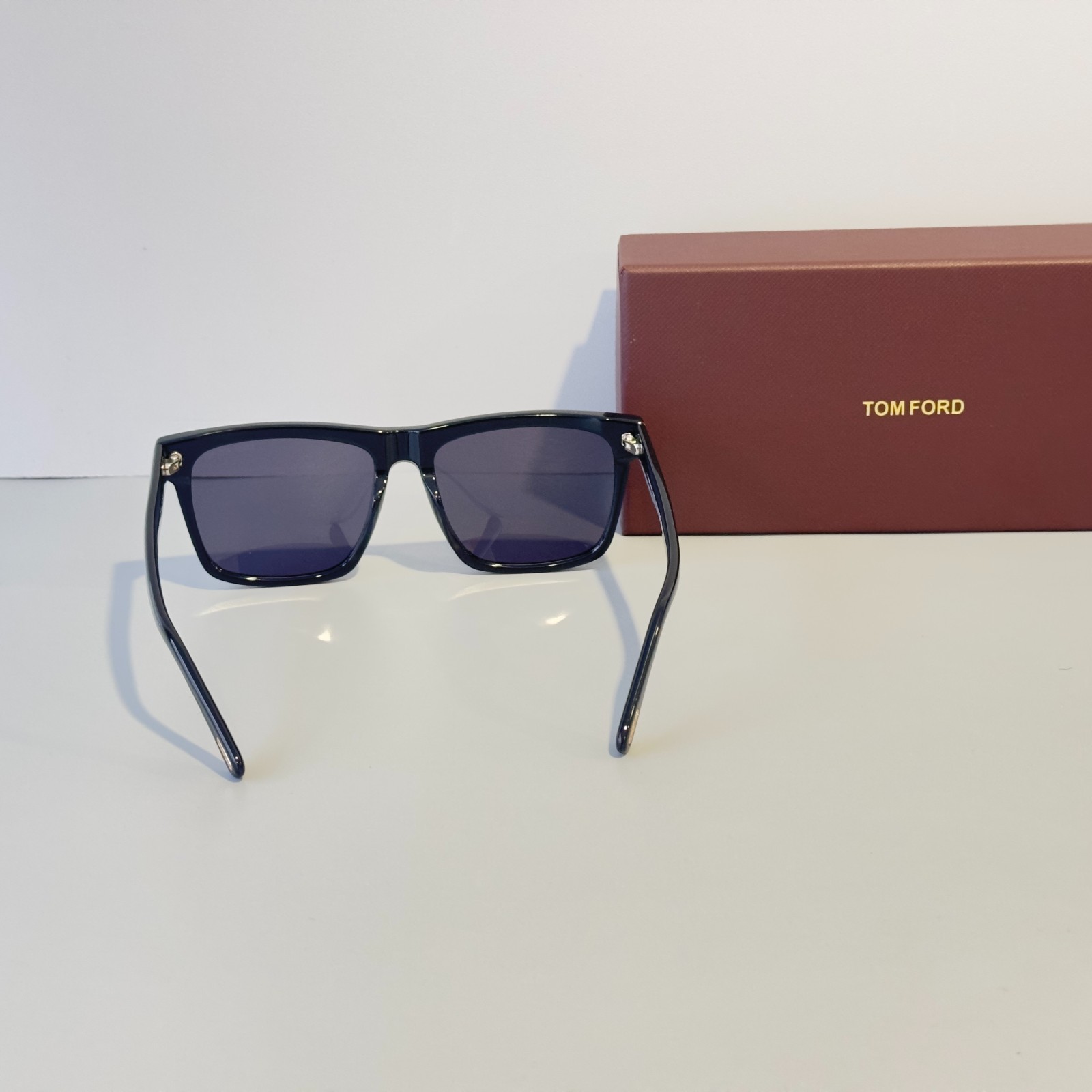 Tom Ford TF906 Black Frame Black Lenses Men’s Square Sunglasses With Box