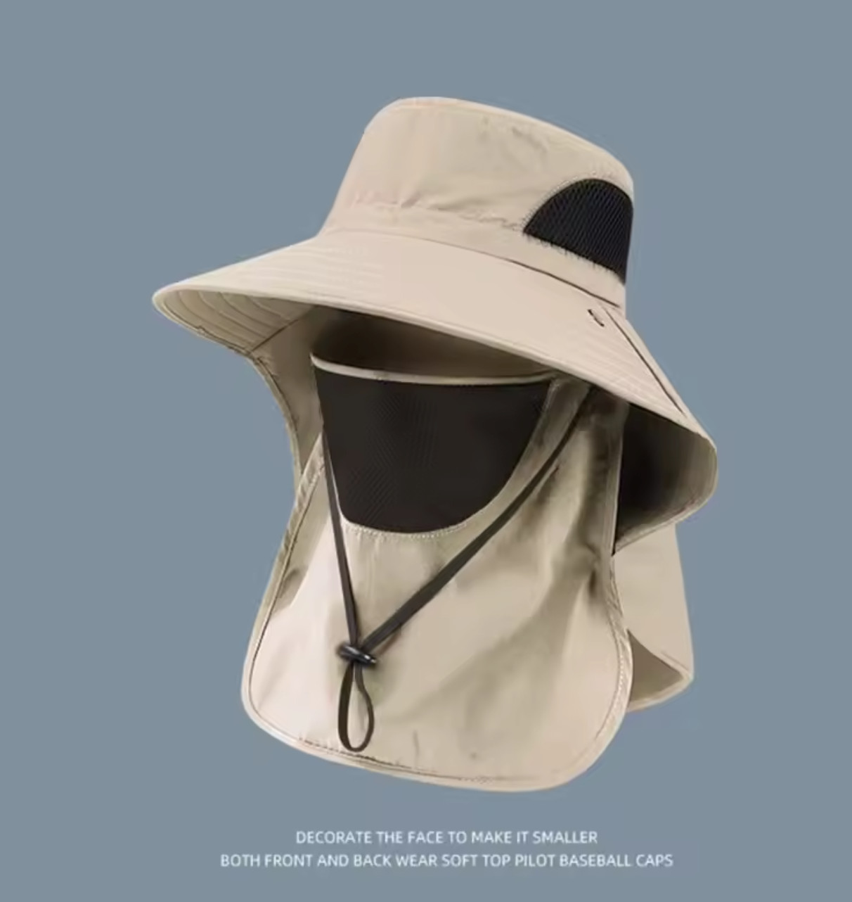 Wide Brim Sun Hat UV Protection Bucket Cap For Hiking Camping Fishing Safari Men