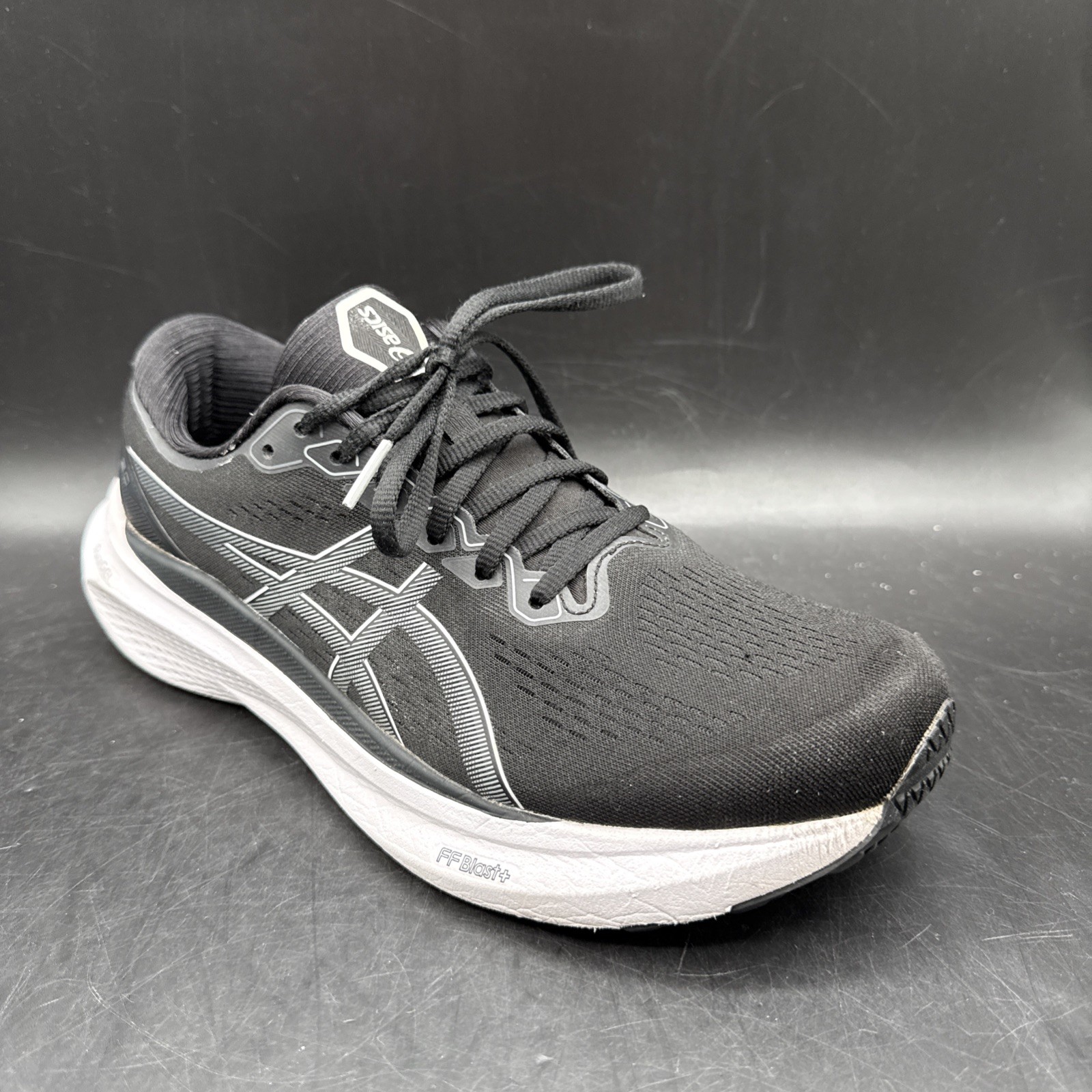 ASICS Gel Kayano 30 Black/White Women’s Size 9.5 1012B357 Running Sneakers Shoes