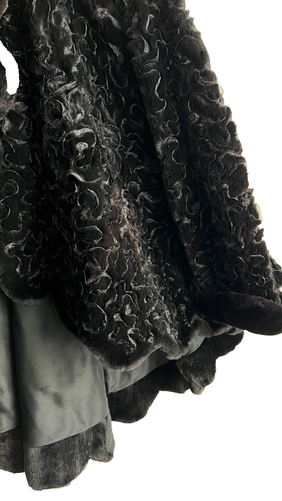 Vintage Black Fur Fendi Jacket Made in Italy I Magnin Small/Medium Multi Seasons