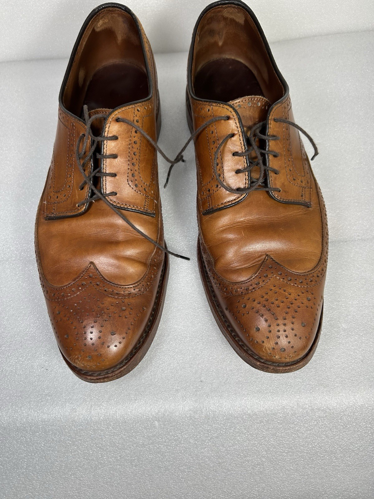 Allen Edmonds Mens Walnut Wingtip Player’s Oxford Shoes 9752 Size 11.5D USA