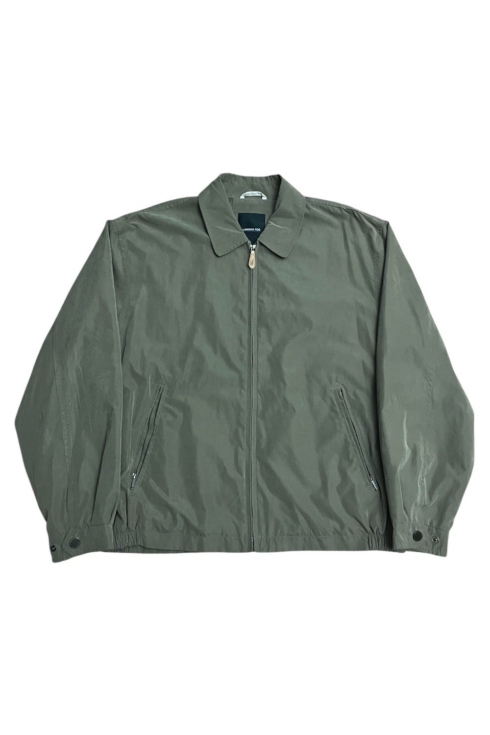 London Fog Olive Harrington Jacket Golf Large