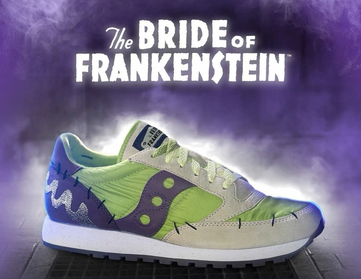 Saucony Super7 Universal Monsters Bride of Frankenstein Sneaker Shoe 4.5 US