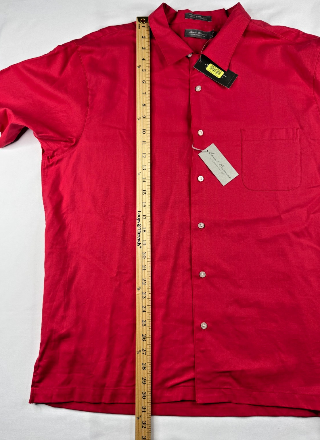 Daniel Cremieux NWT Signature Collection Red Button Up Shirt XL