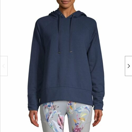 Danskin Womens Pullover Hoodie (Blue Cove, LARGE) NWT