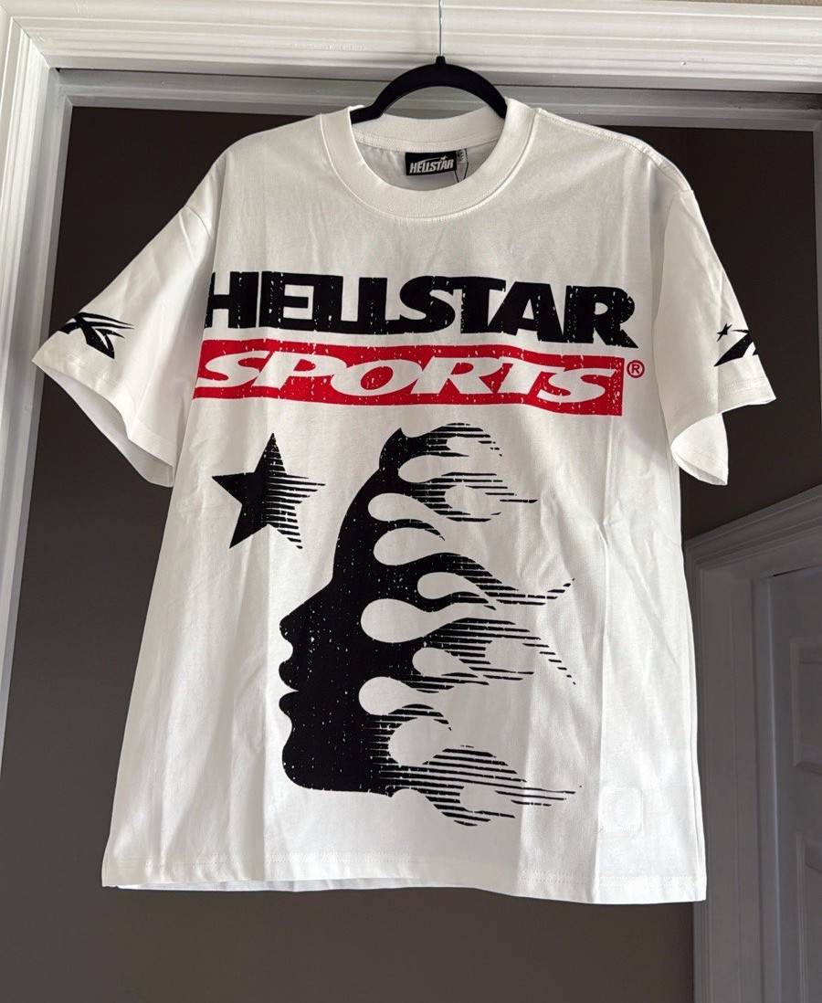 Hellstar Hellstar Sports Men’s M White Graphic Logo Cotton Check description