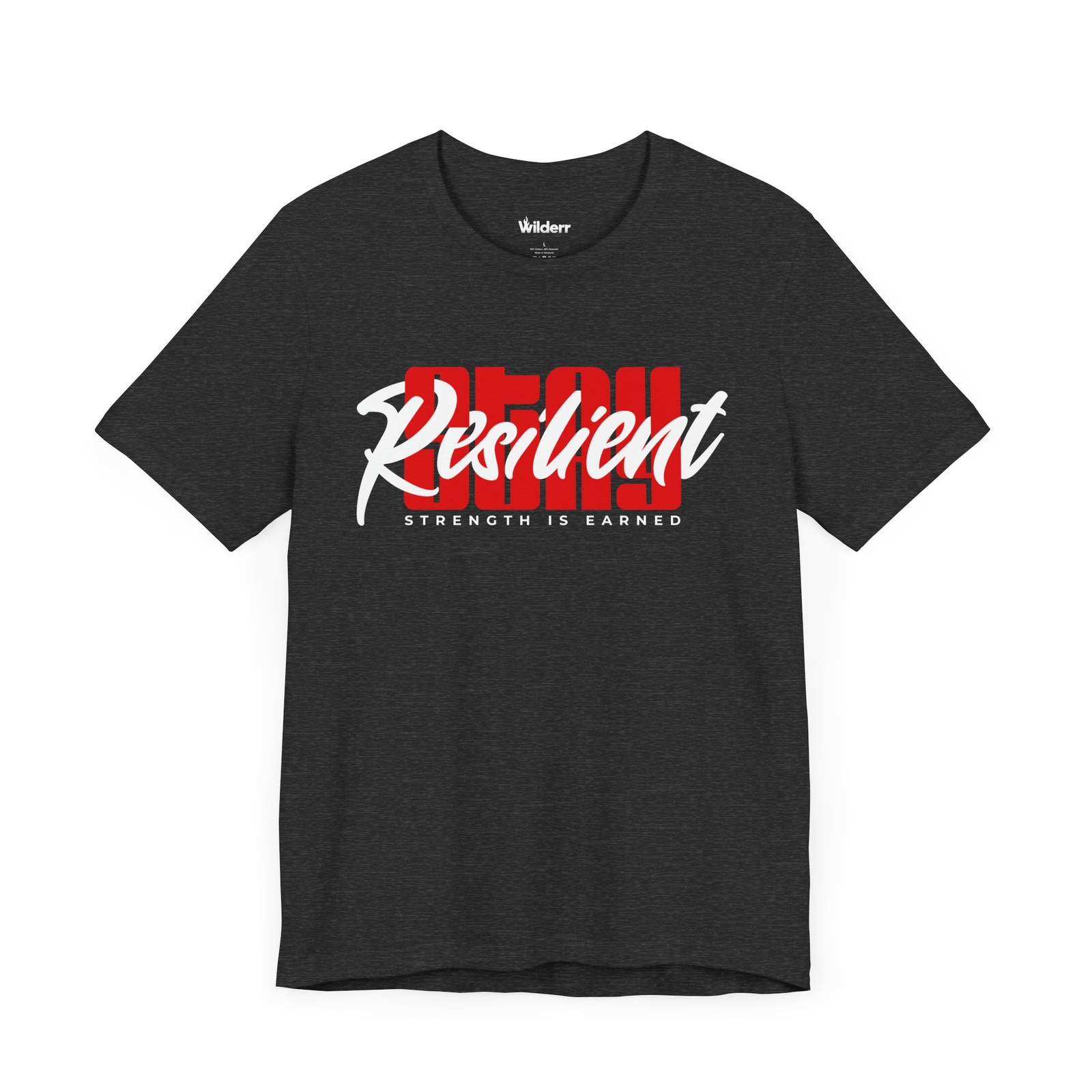 Stay Resilient T-Shirt – Motivierendes, Minimalistisches Grafik-Shirt