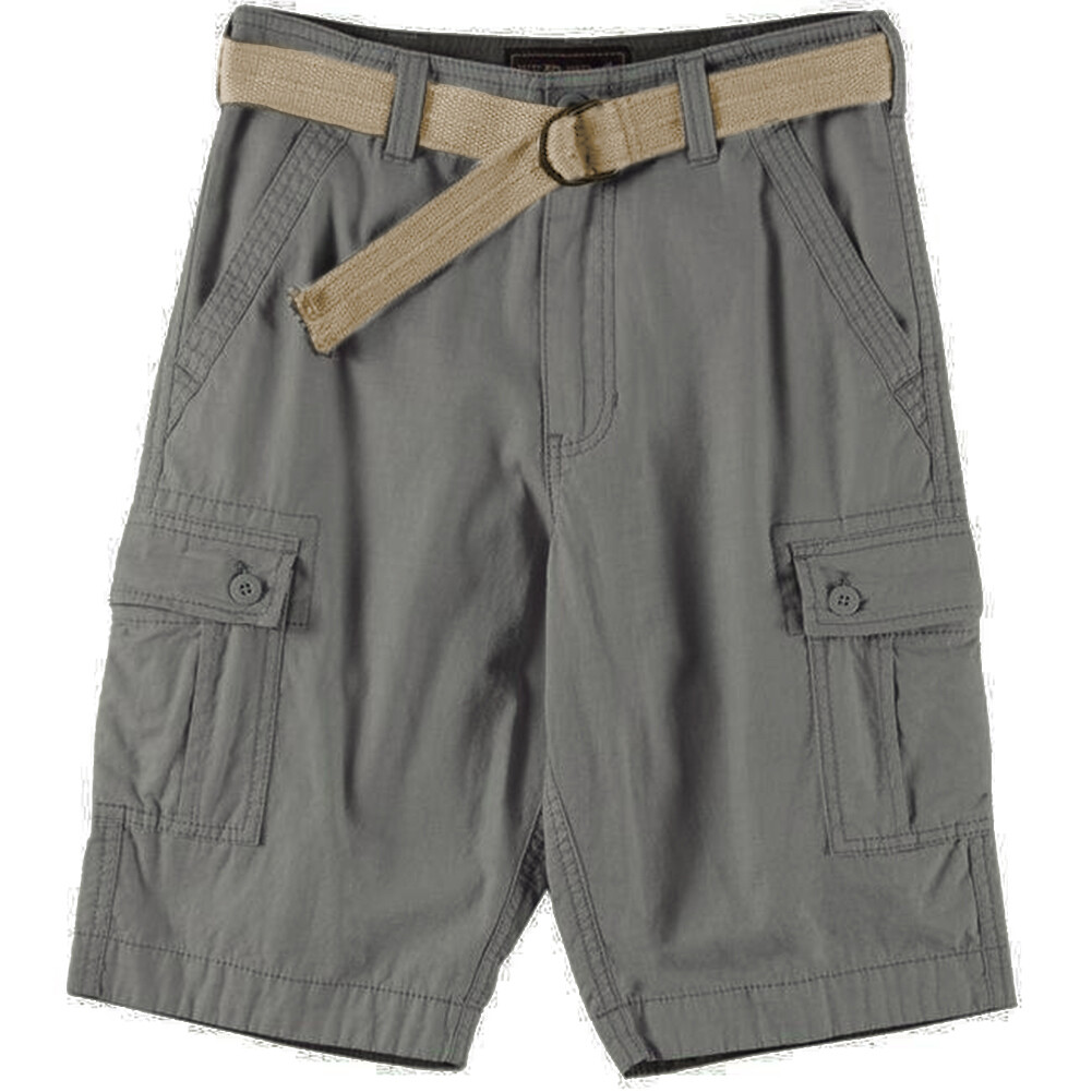 Men’s Cotton Cargo Shorts Multiple Pockets Belt Casual Lose Fit