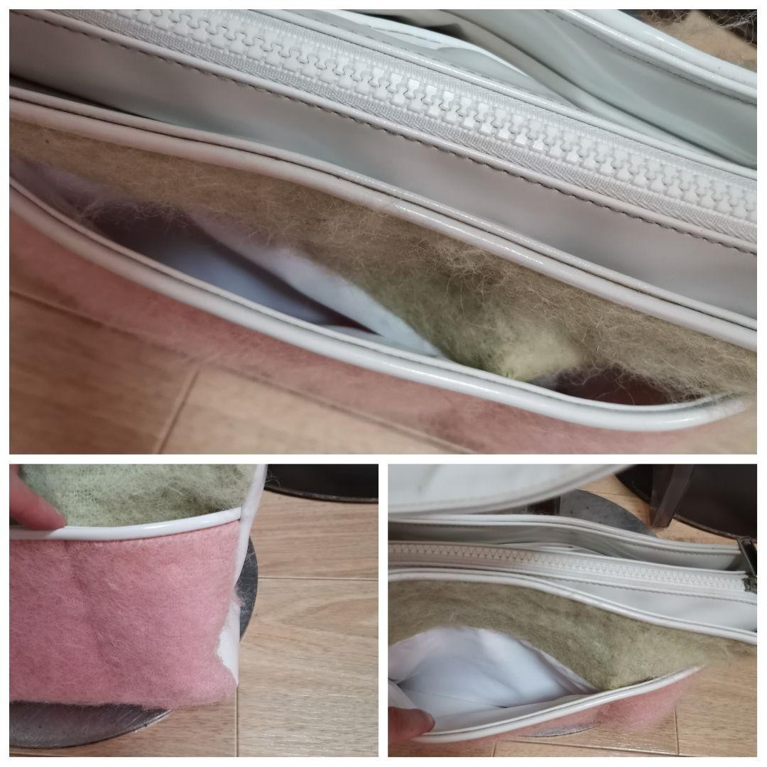 Courreges One Shoulder Bag Green Pink 10.6 inch