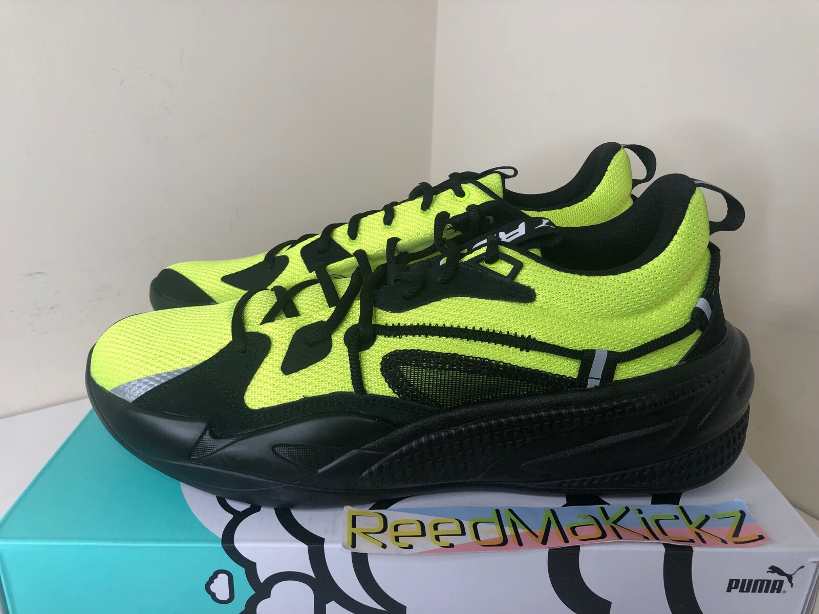 Puma RS Dreamer J Cole Safety Yellow Lime Black Mens 193990 19