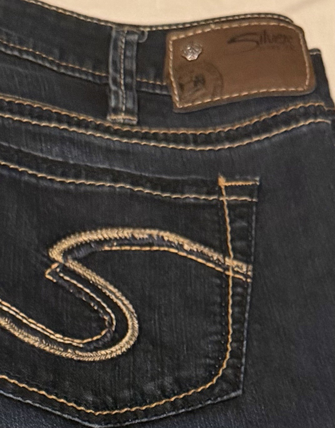 Silver Jeans Co. Aiko Bootcut Jeans Women’s Dark Wash Blue Stretch Denim
