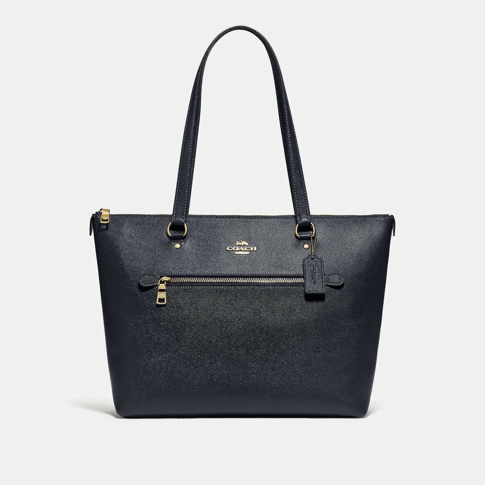 Coach Gallery Tote Shoulder Bag – Color — Gold/Midnight
