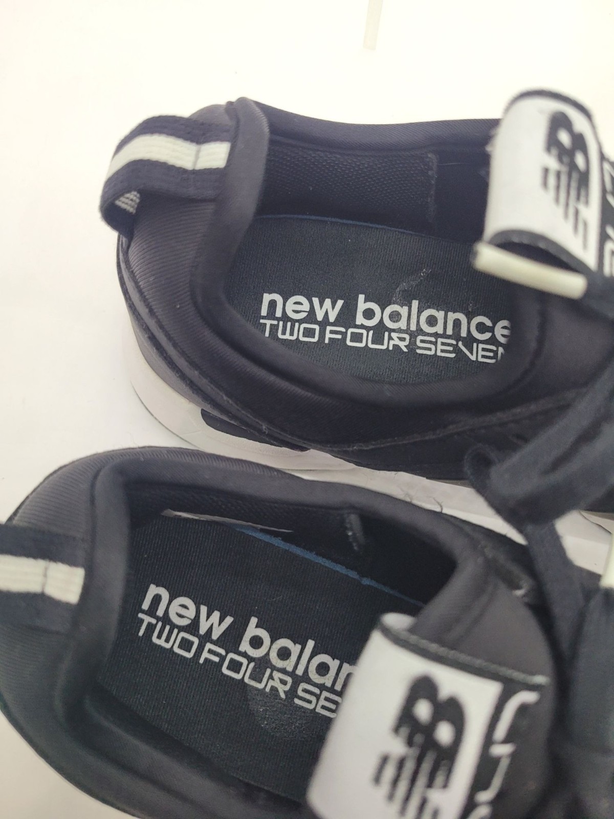 NWOB New Balance 247 REVlite Black Black White Lace Up Sneakers Women’s Size 7.5