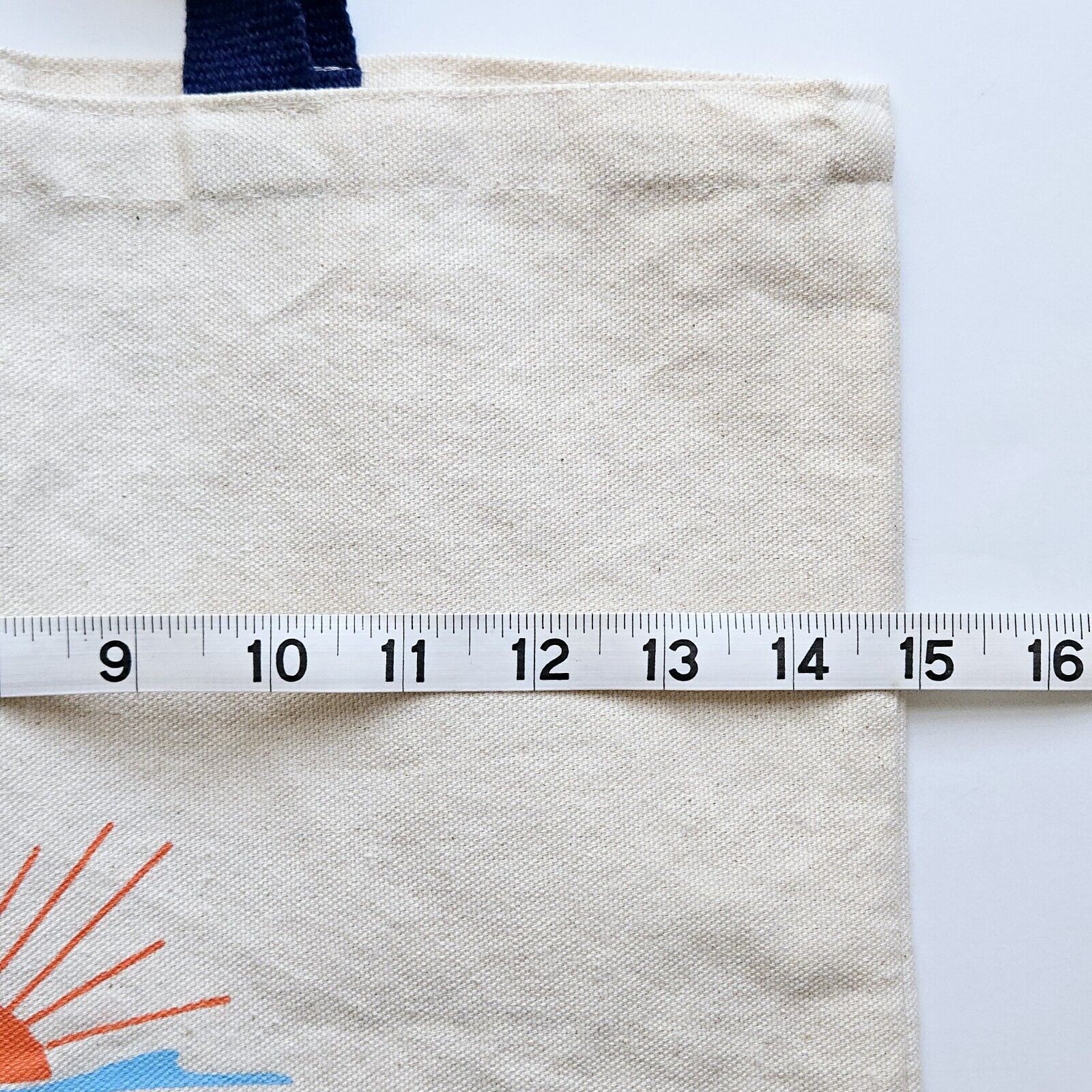 Faherty Tote Bag Cotton Canvas Shoulder Bag Utility Travel Casual Beach 15″x16″