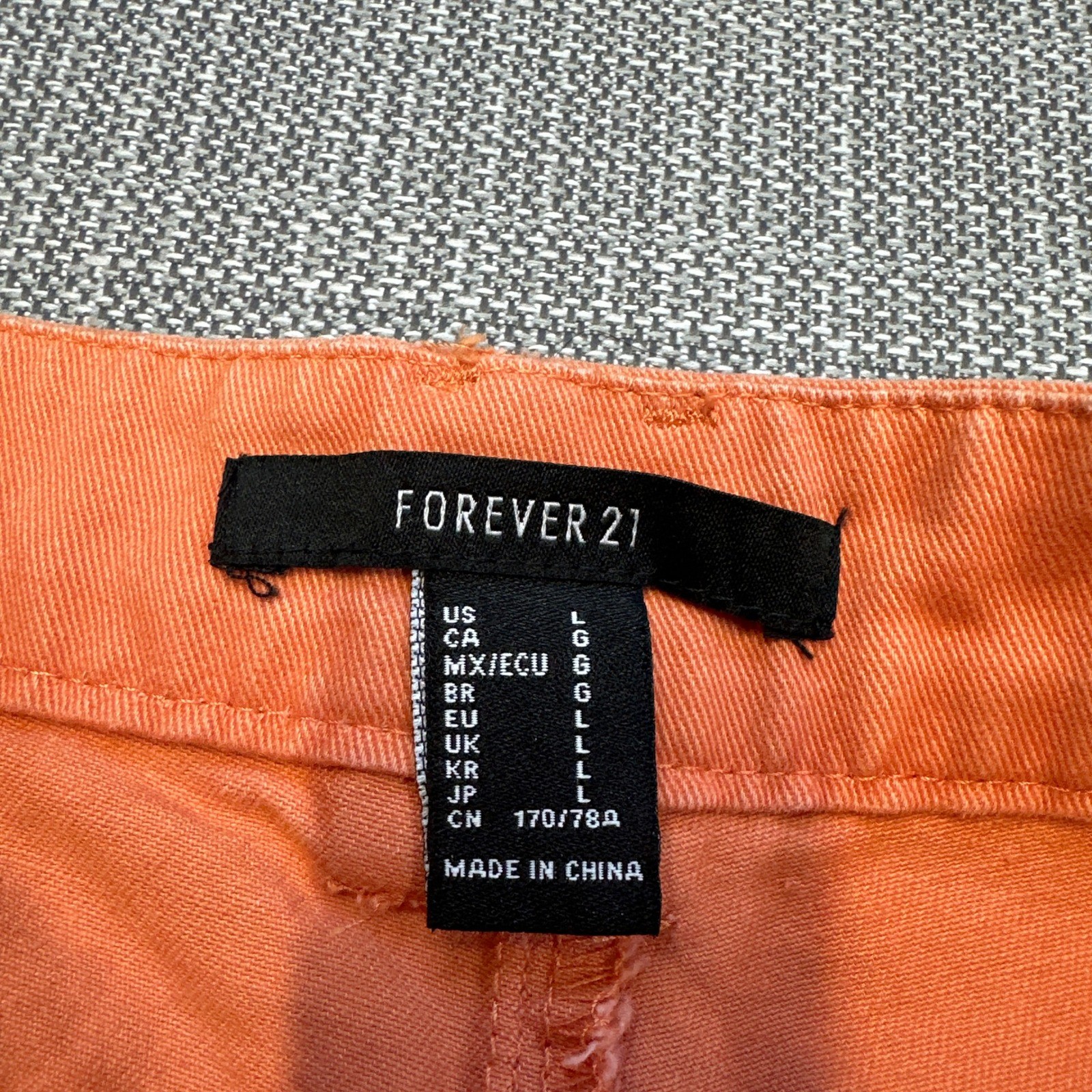 Orange Cargo Jogger Pants Womens Large Uility Parachute Y2K Skater Festival