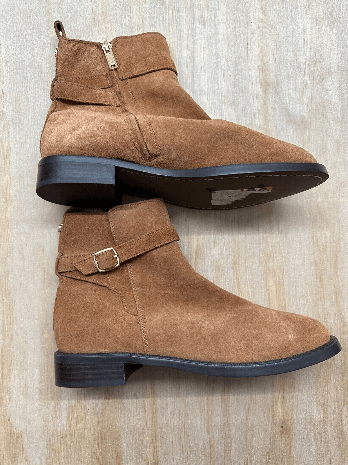 NEW Sam Edelman Women’s Size 9 Saddle Brown Nolynn Buckle Booties Boot