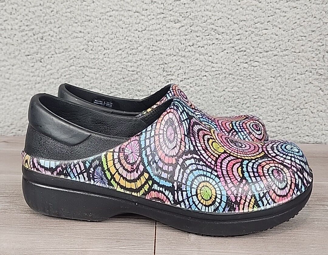 Crocs at Work Clogs Womens 9 Multicolor Neria Pro II Graphic Slip Resistant