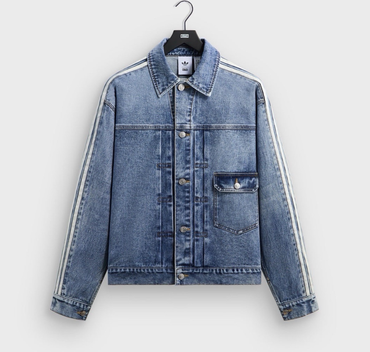 Size – Kith x adidas Messi Football Denim Jacket – New