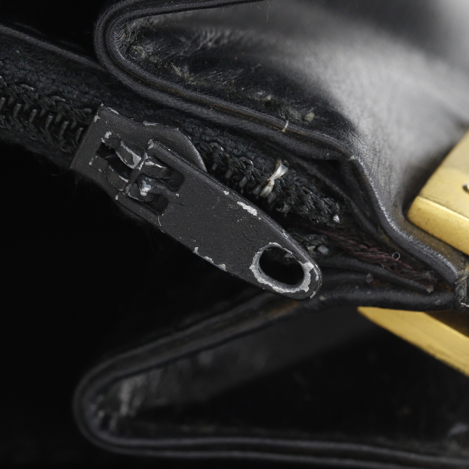 GUCCI Old Gucci Shoulder Bag vintage black Calfskin Women