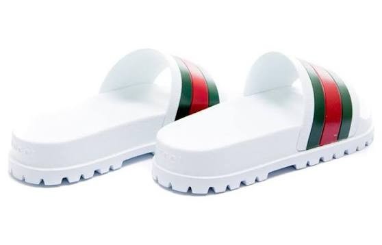 Gucci Web Men’s Slide Sandal – White, 7
