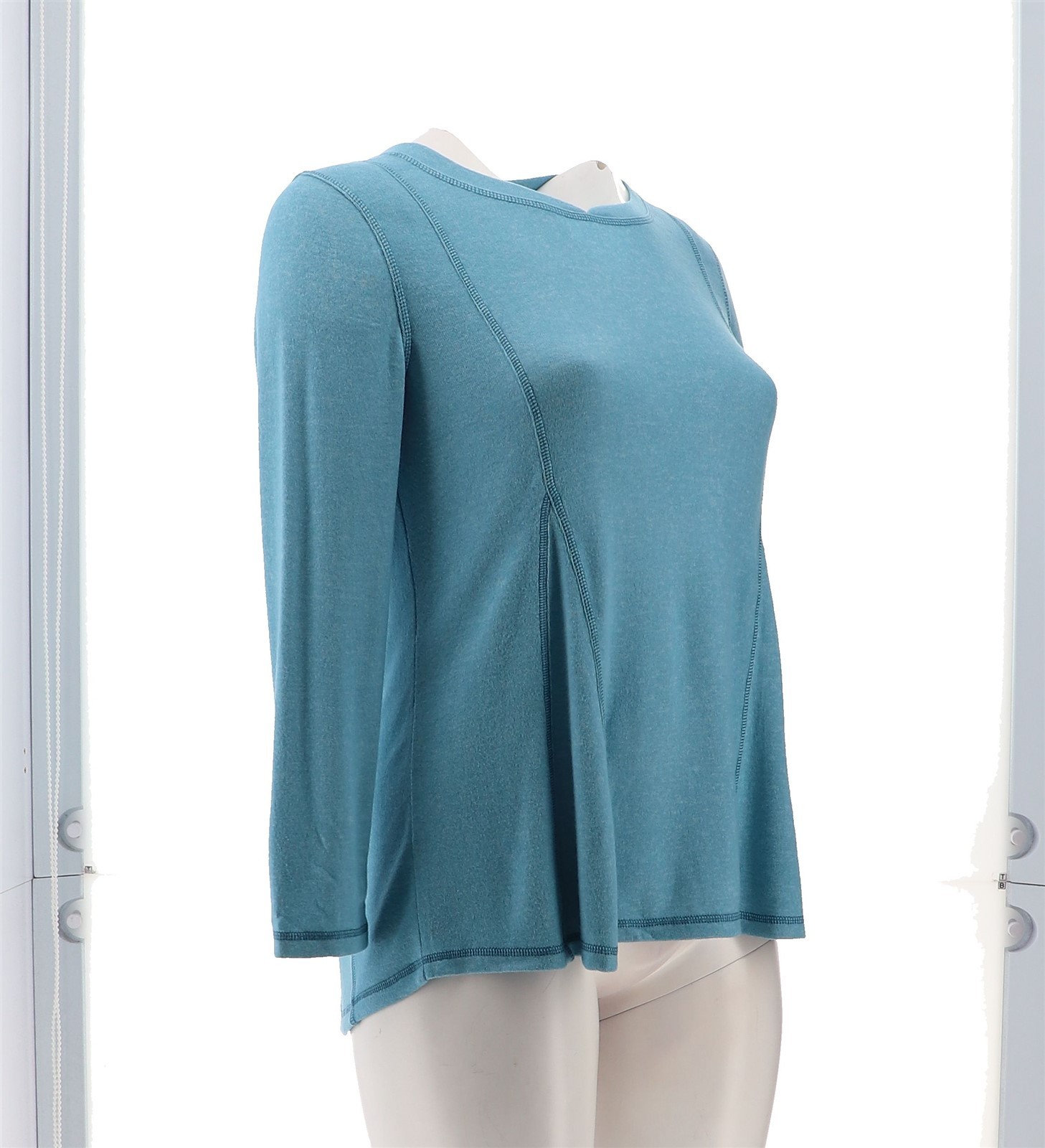 Eaze Wear Antthony Fit-and-Flare Lounge Top SKY BLUE XL NWOT (1058)