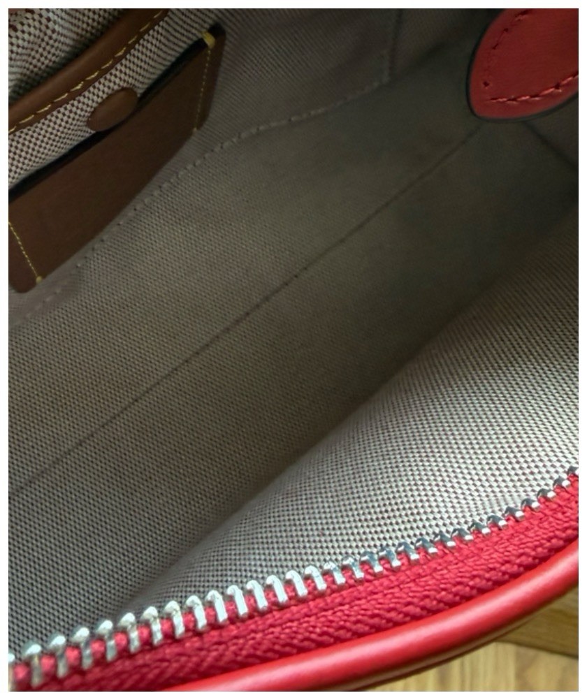 COACH Juliet 25 Bag – Red/Silver – NWT