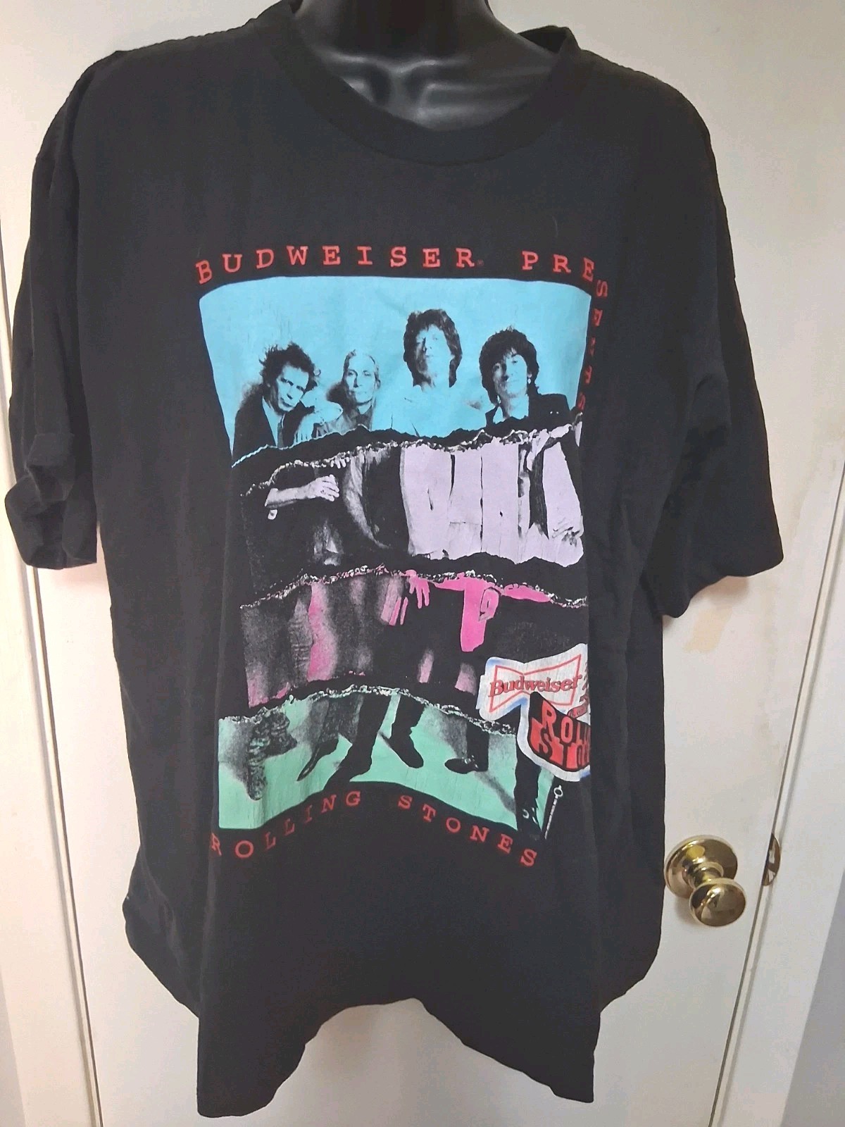VTG 1994 Rolling Stones Voodoo Lounge Budweiser Band Tee XL Single Stitch Shirt
