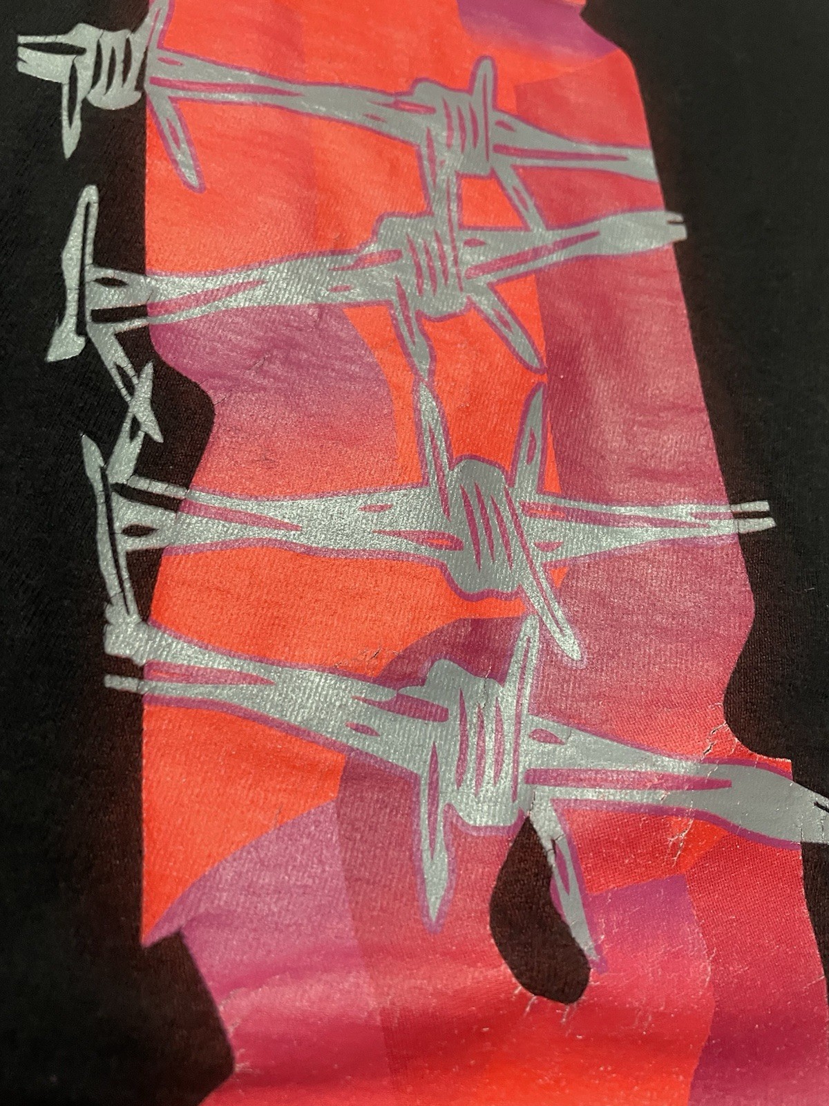 Vlone X Juice Wrld Barbed Wire Black Longsleeve Shirt Men’s Large