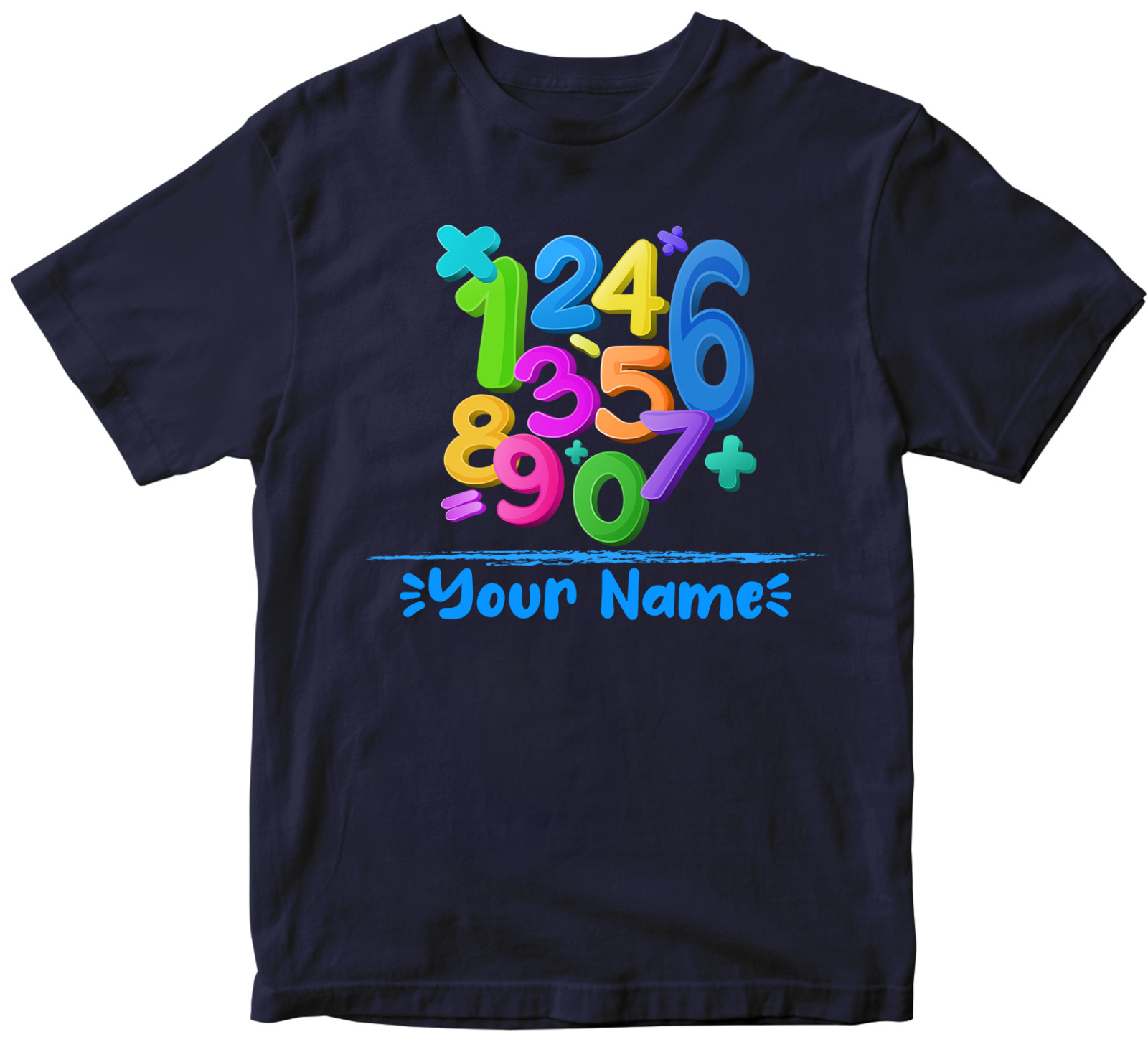 Personalised Custom Your Name T-shirt Numbers Day School Teachers Students Gifts