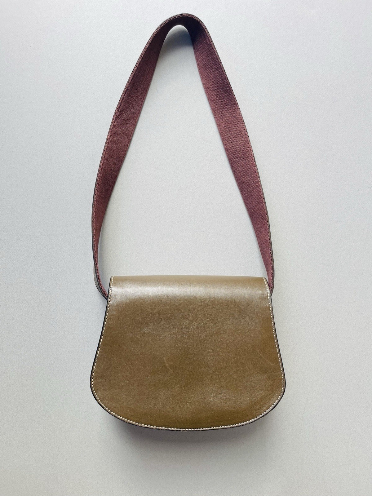 HOLLAND & HOLLAND Women’s Field-Shoulder-Cartridge Bag, Bronze/Absinthe Leather