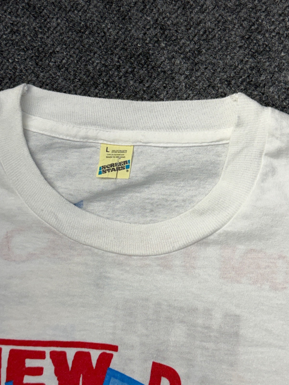 Vintage 1989 NKOTB Shirt Single Stitch Screen Stars L