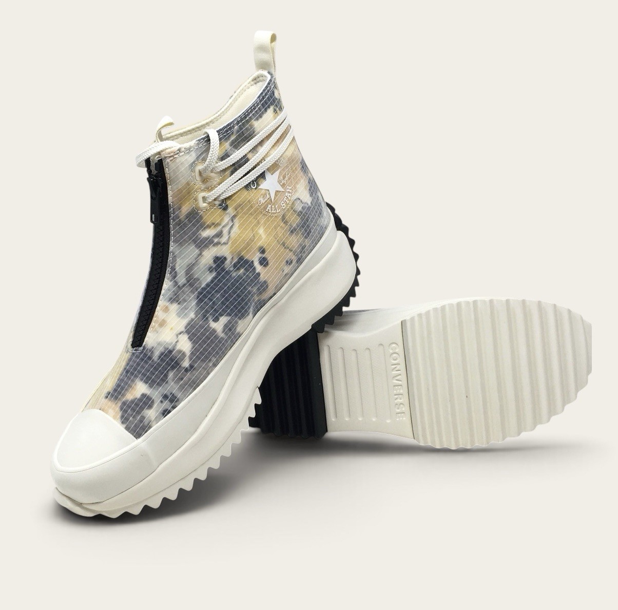 Converse Run Star Hike Platform Summer Fest White Black Women 9.5 Men 8 NIB
