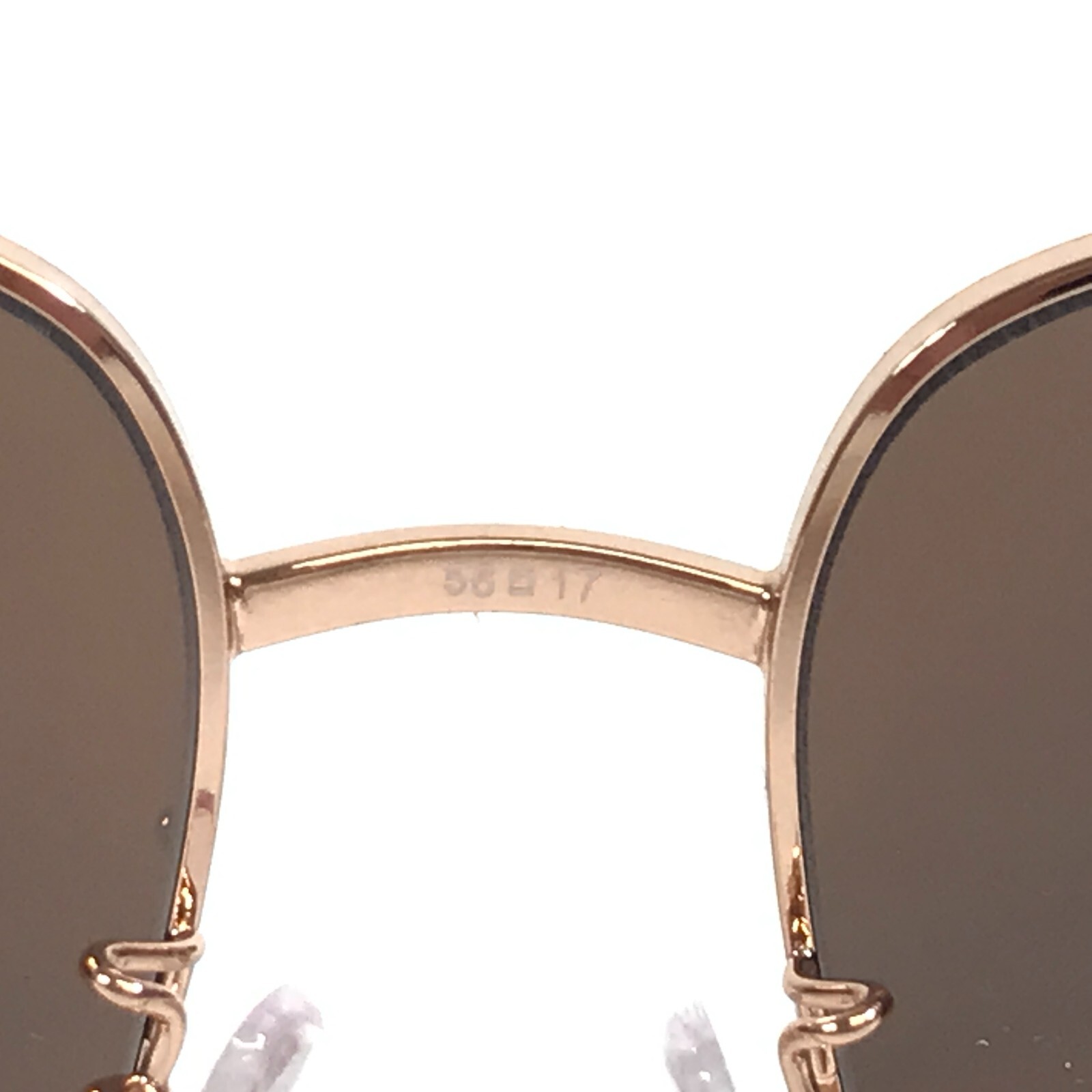 Tory Burch Sunglasses TY6104 33537N Shiny Rose Gold w/ Light Purple Brown Mirror