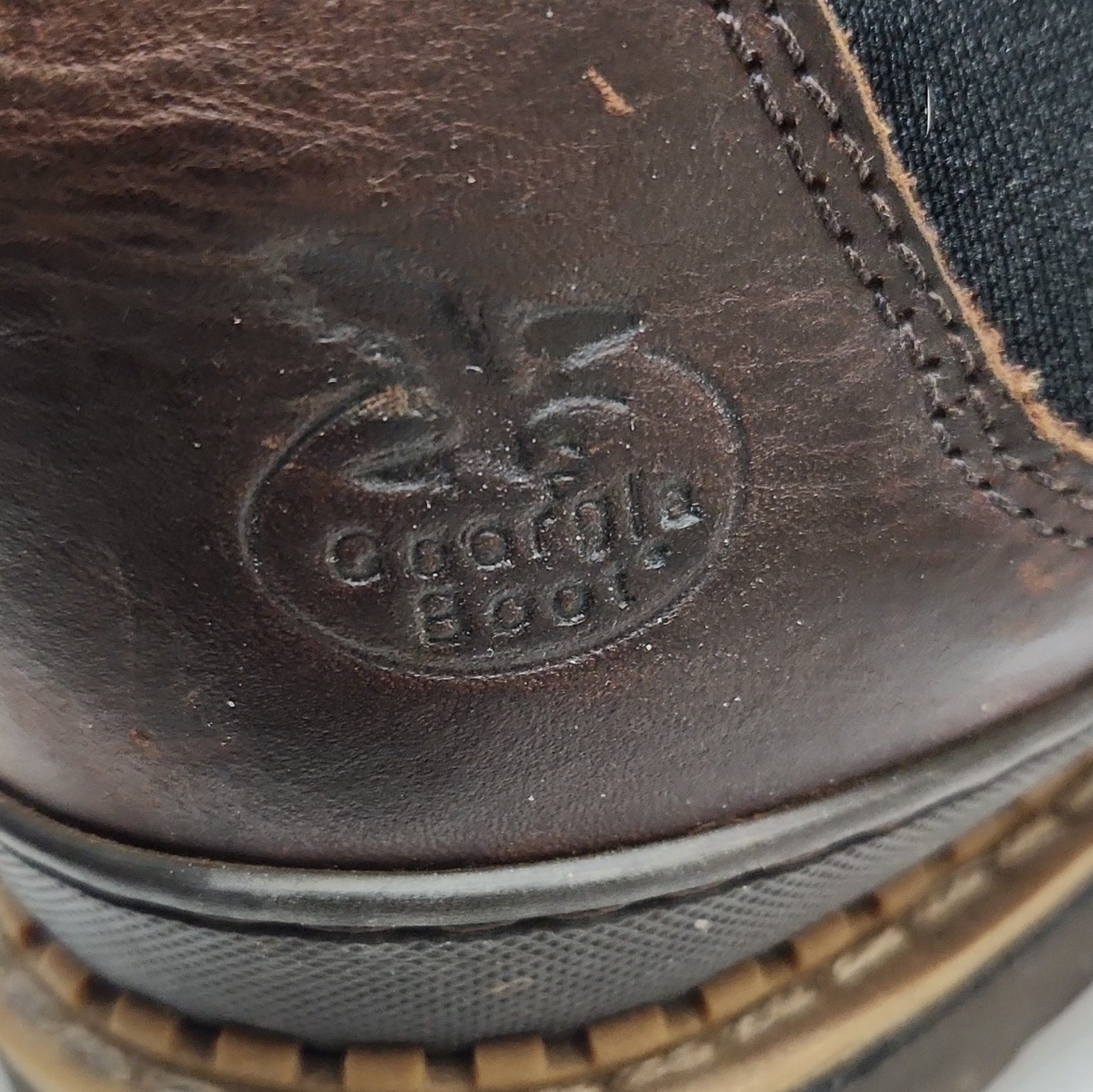 Georgia Boot Giant Romeo GR262 Men’s 12W Brown Leather Slip-On Oil Resistant