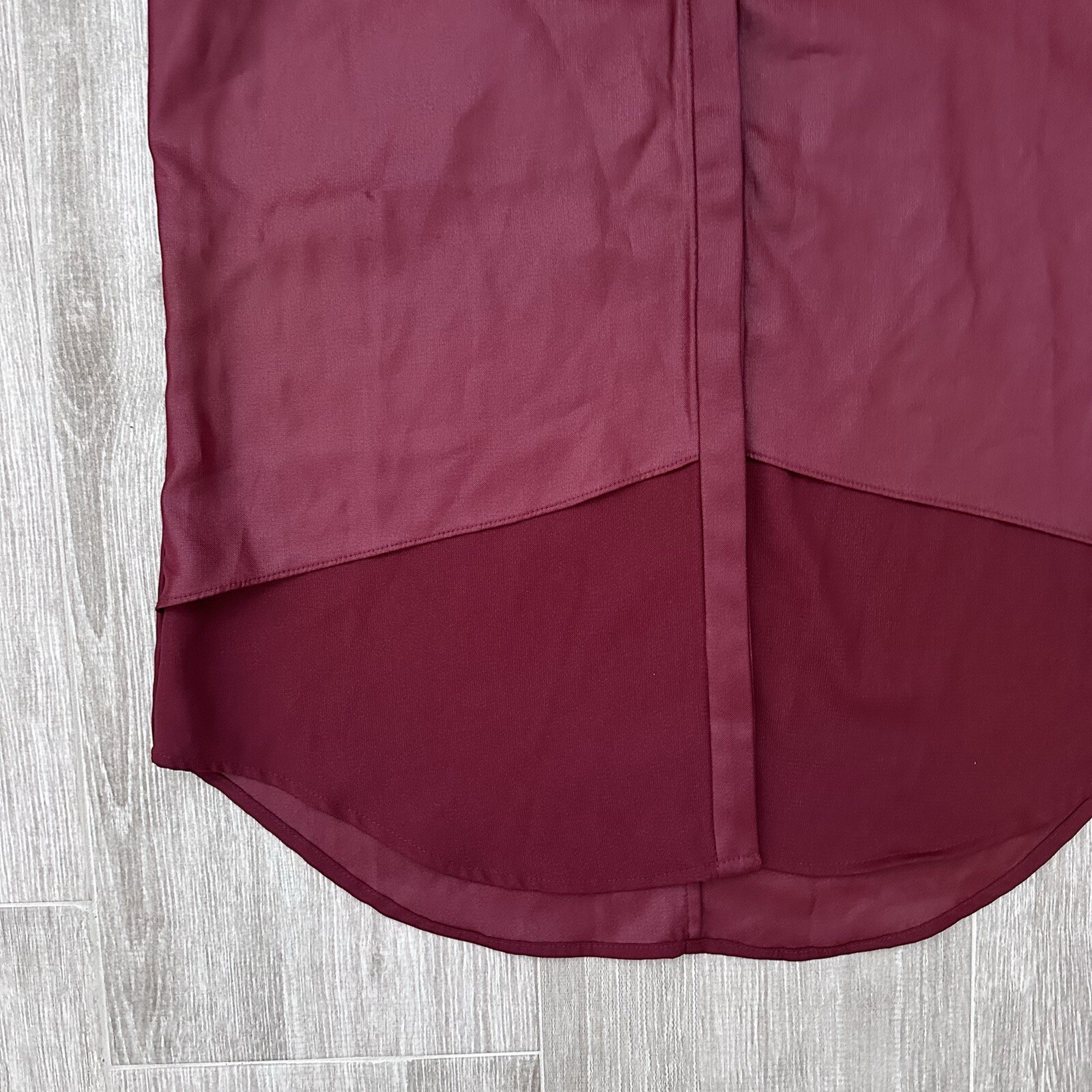 Trouvé Burgundy Sleeveless Top Size S