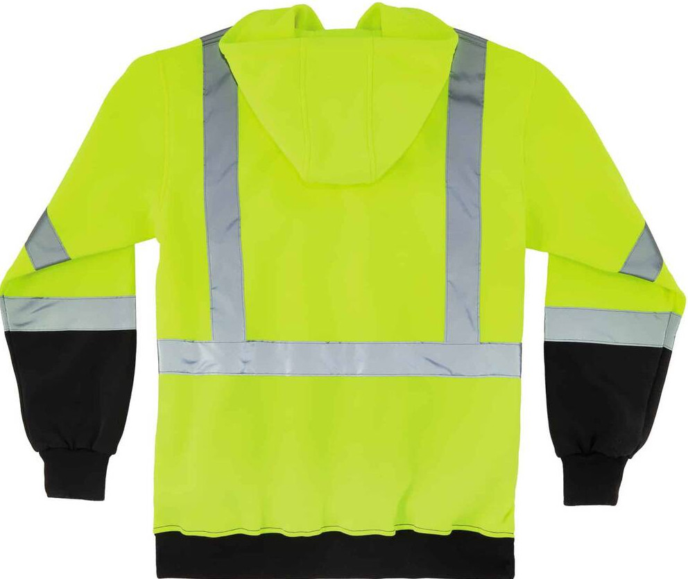 Ergodyne Men’s Class 3 Lime Green Hooded Sweatshirt – 3XL