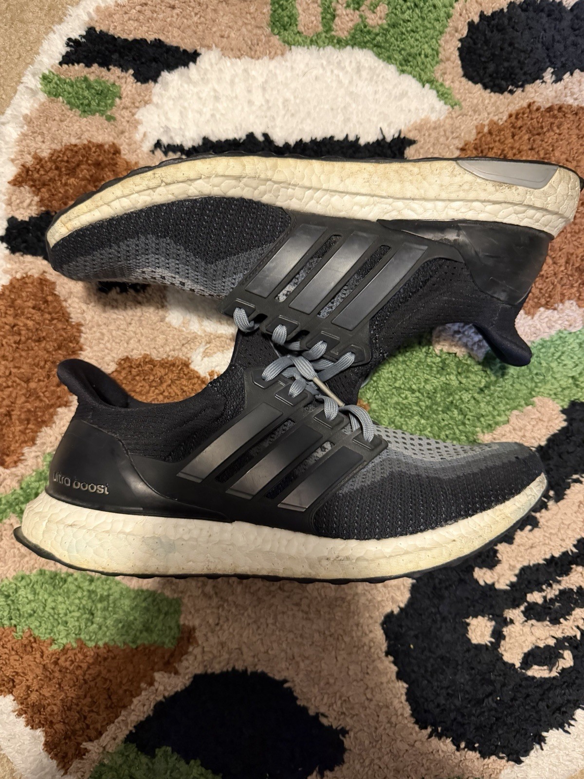 Adidas Ultra Boost 2.0 Black Grey Gradient Mens Size 9