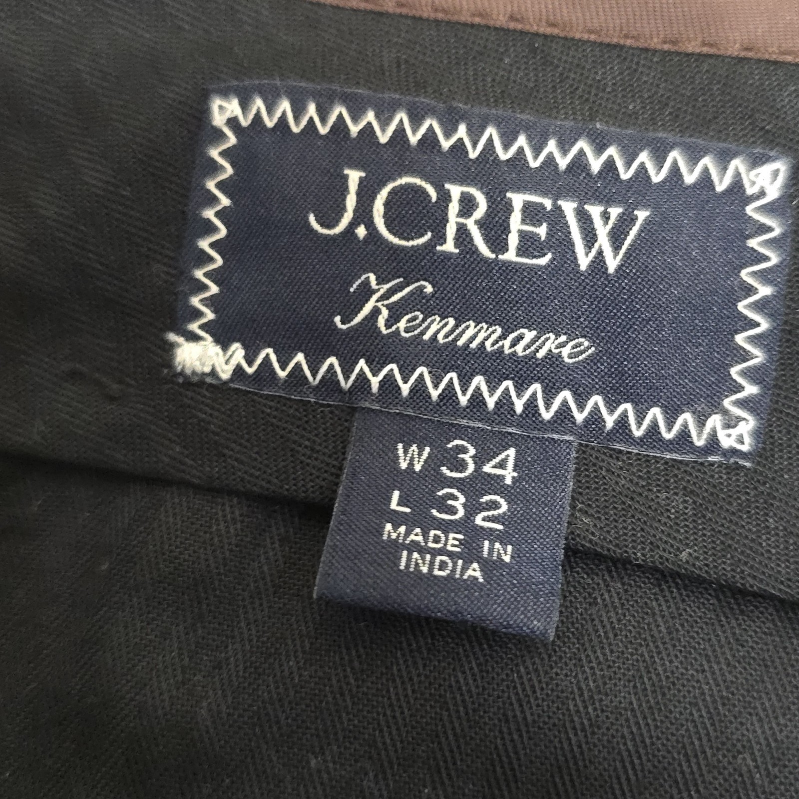 J.Crew x Moon Kenmare Tweed Pants 36×32 Brown Herringbone Worsted Wool Trouser