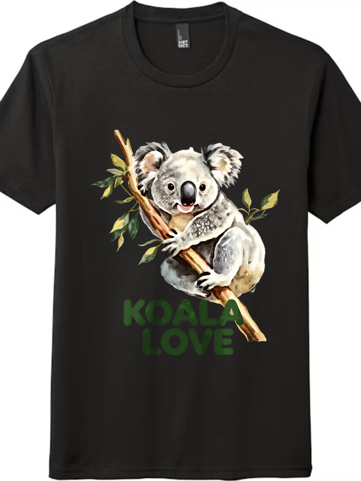 Koala Love Watercolor Koala Bear Animal Lover Casual Graphic Cotton T-Shirt