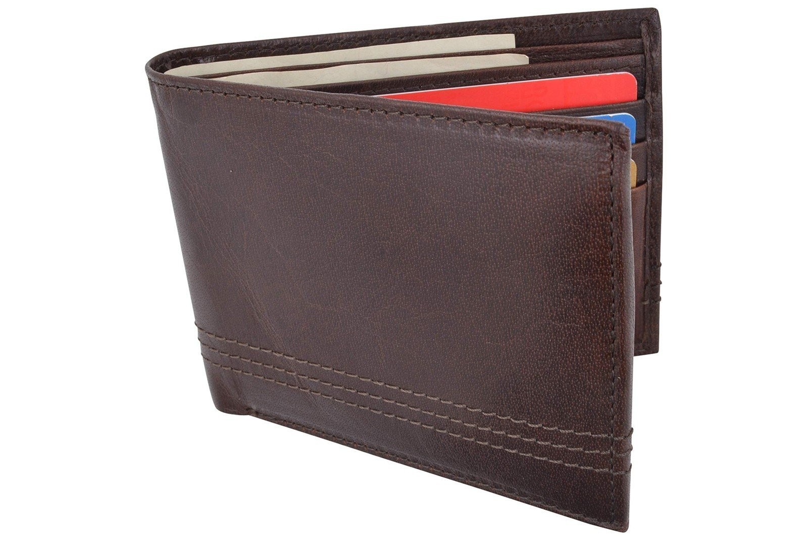 CAZORO Slim Wallet for Men Bifold Genuine Leather RFID Blocking Minimalist…
