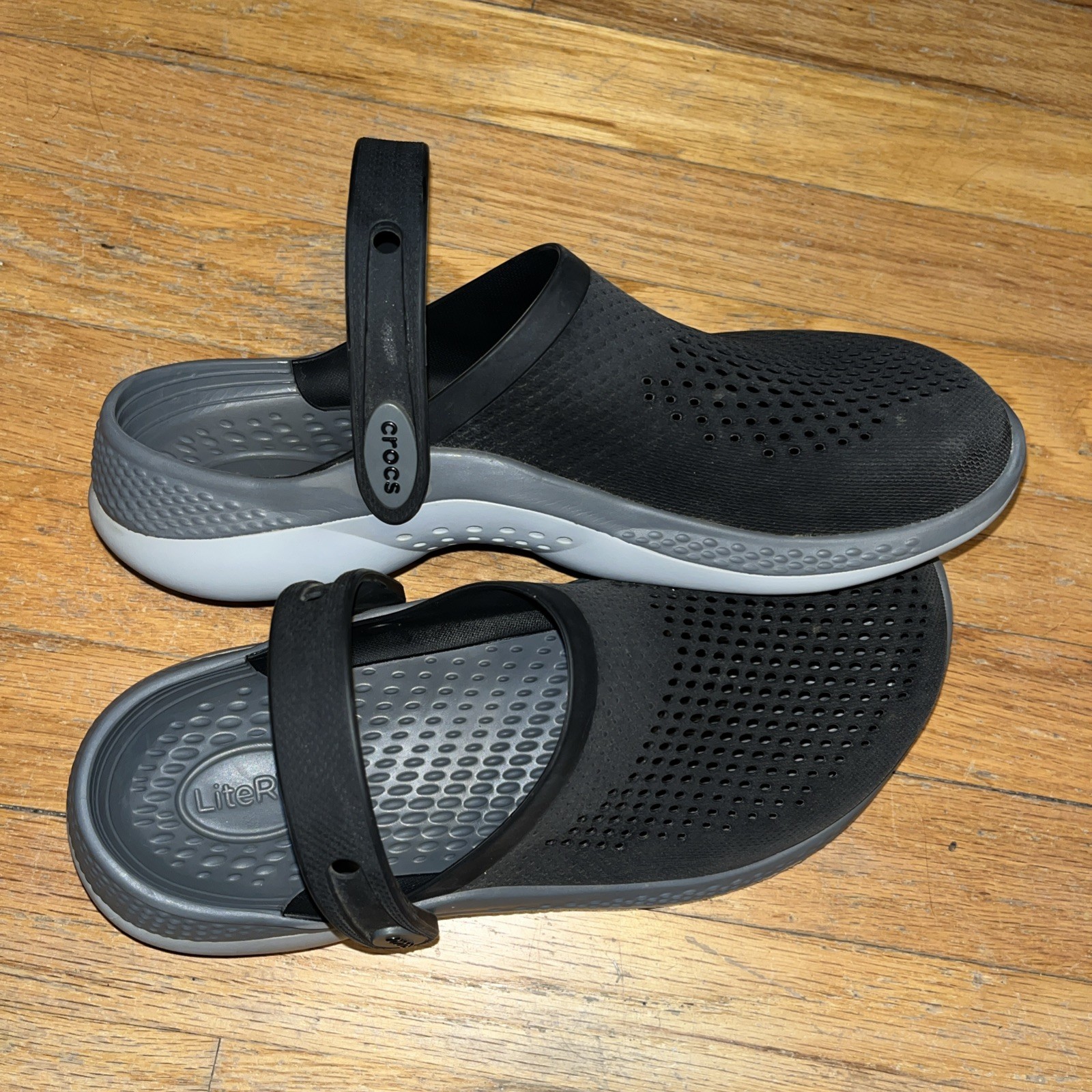 Crocs Literide 360 Clog Unisex Black Slip-On Slingback Comfort – 8 Men/10 Women