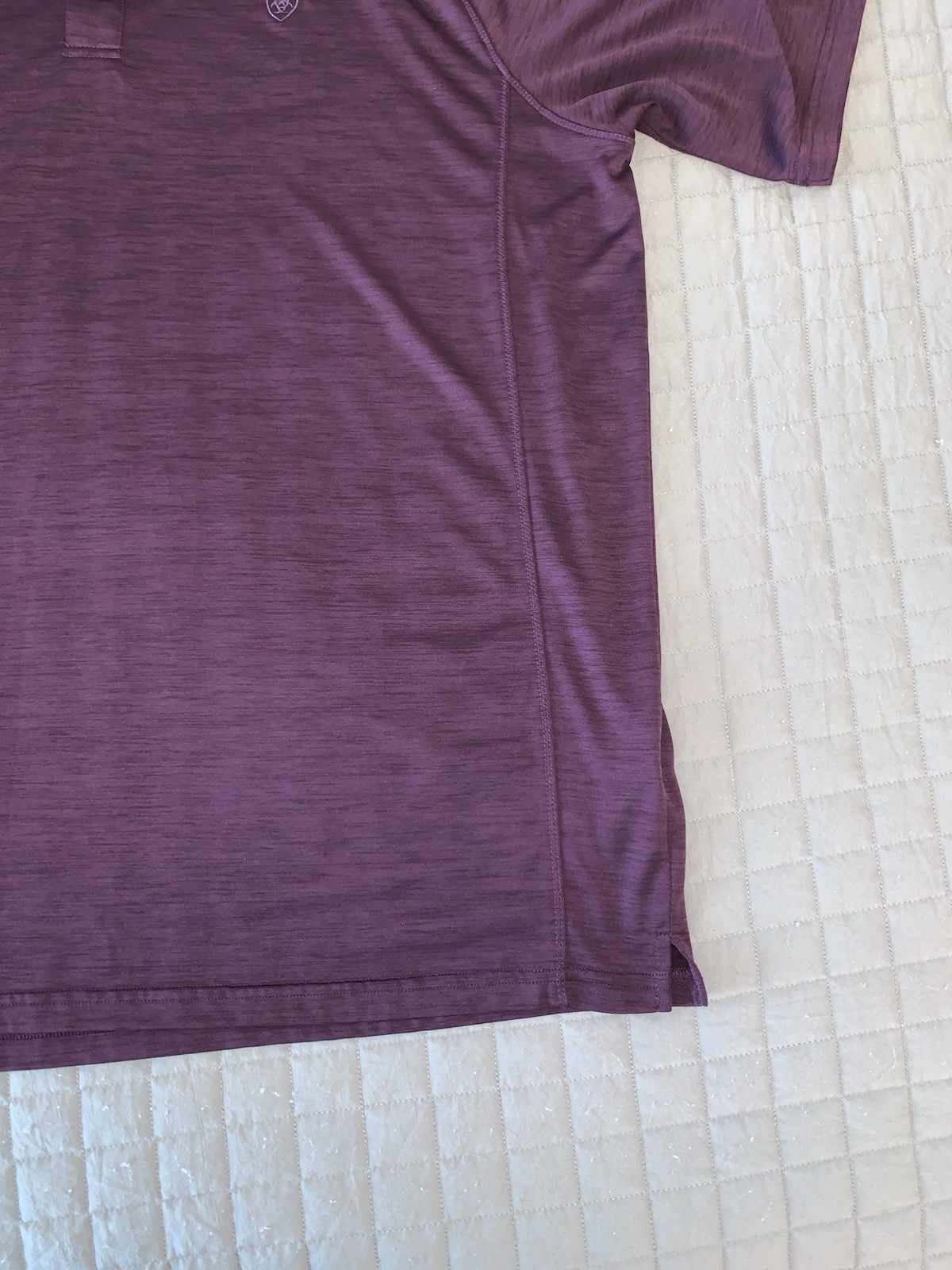 ARIAT TEK Heat Series Mens Large Burgandy Short Sleeve Polo Shirt