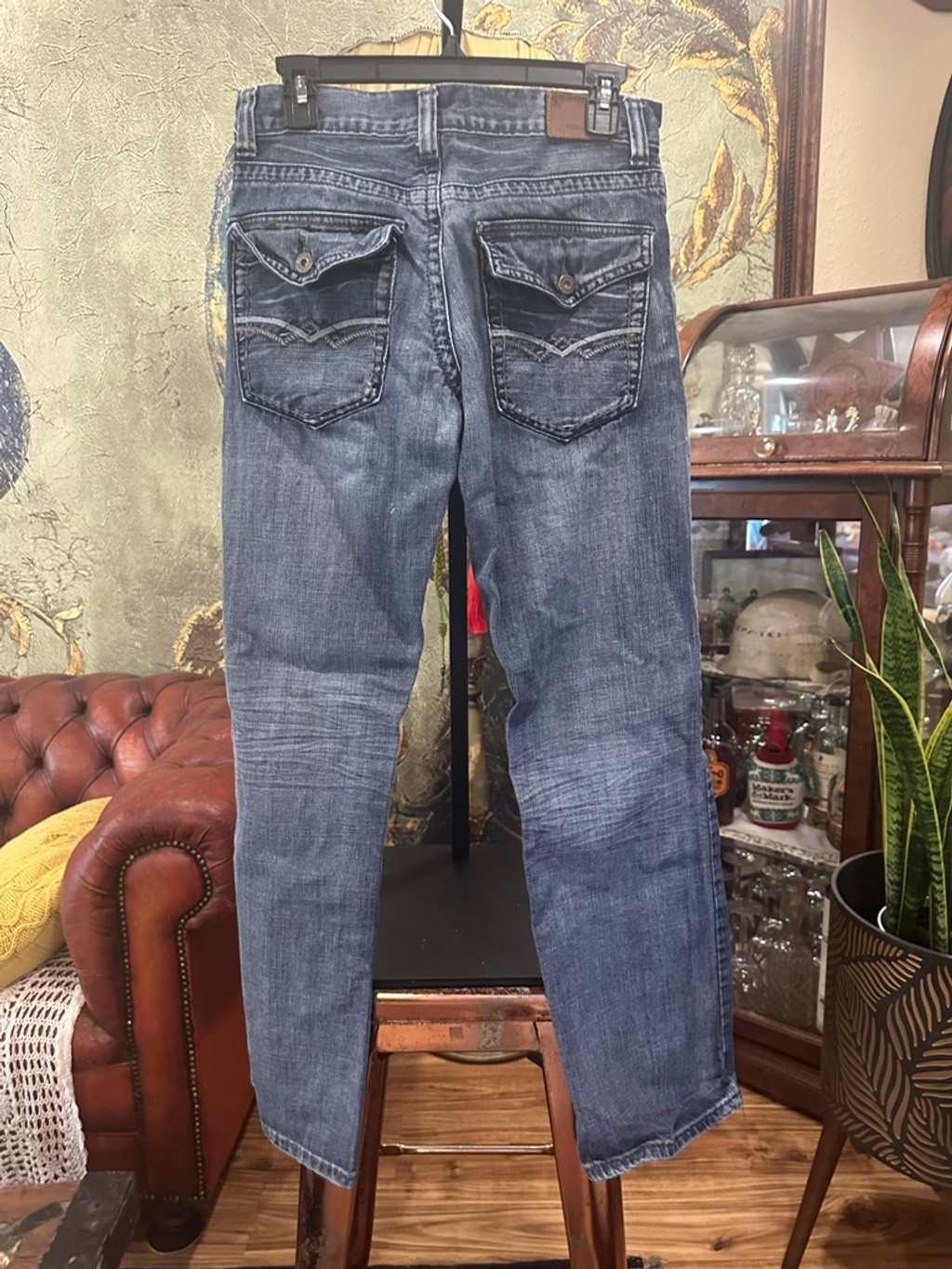 Flypaper Boot Cut Jeans W29 x L32 Casual Comfortable Denim Faded Blue