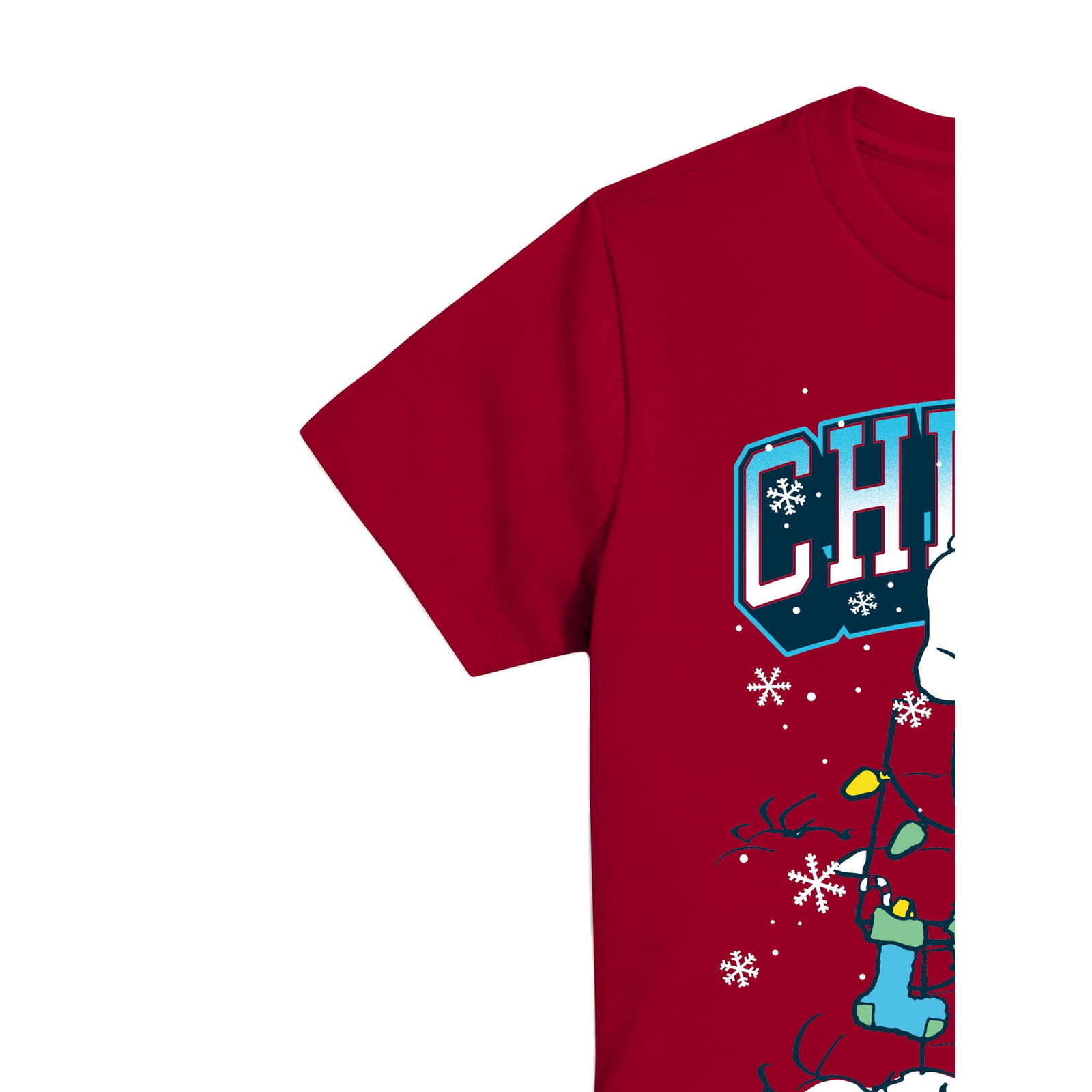 Snoopy Chillin, Boys Graphic Crew Neck Short Sleeve T-Shirt XS